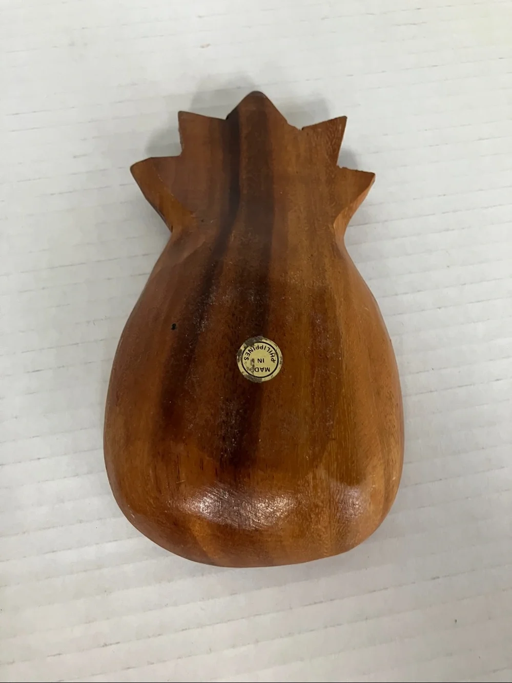 Vintage Wooden Pineapple-Shaped Bowl Set of‎ 2  (medium & small)